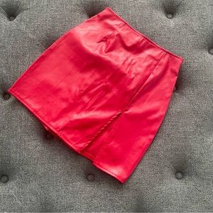 Windsor Faux Leather Mini Skirt